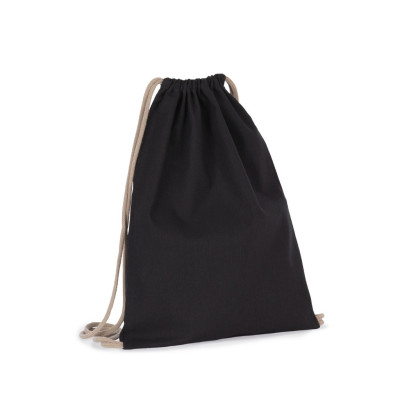 Recycled backpack with drawstring